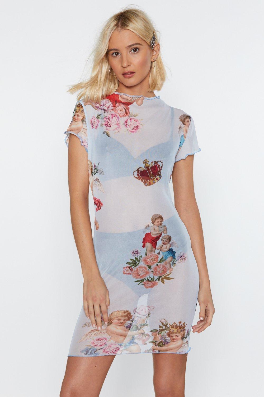 angel mesh dress