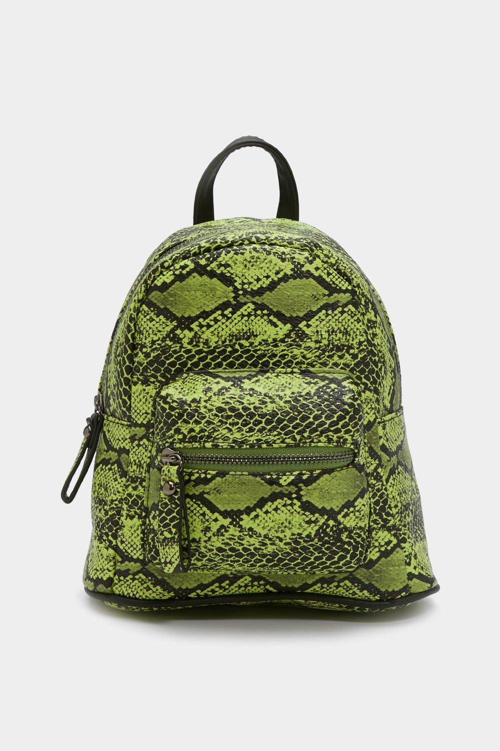 Mini 2025 snakeskin backpack