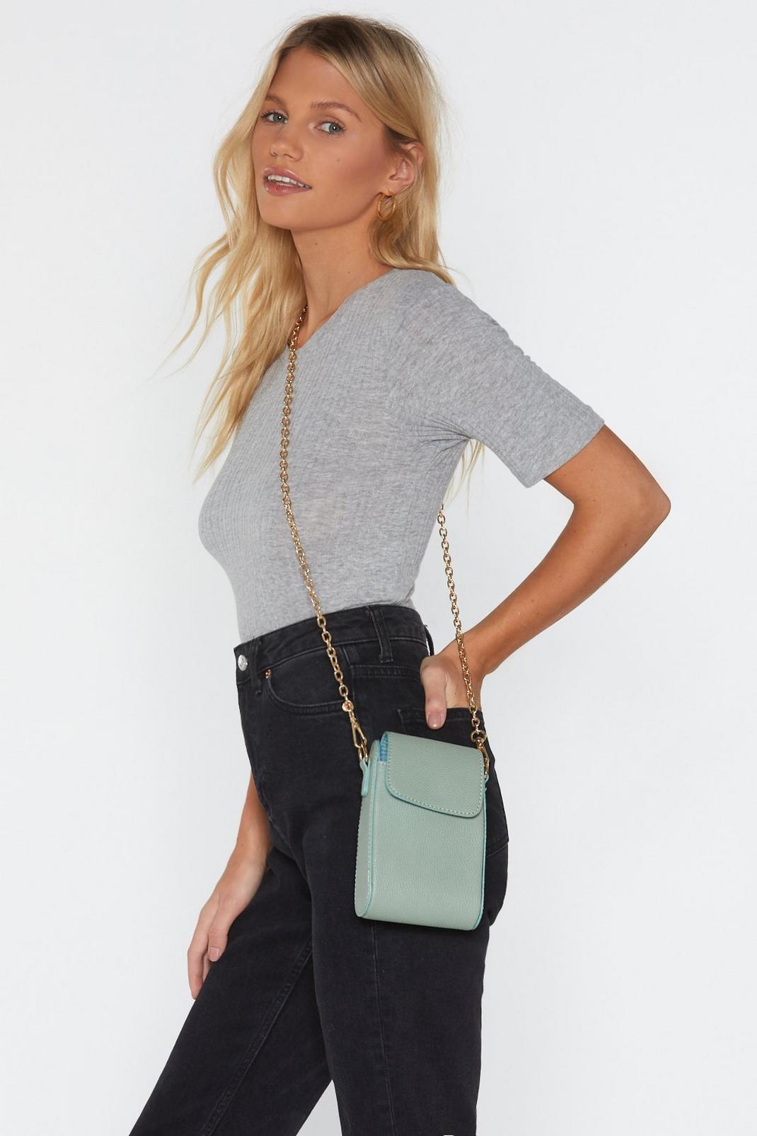 Sage PU Structured Mini Cross Body image number 1