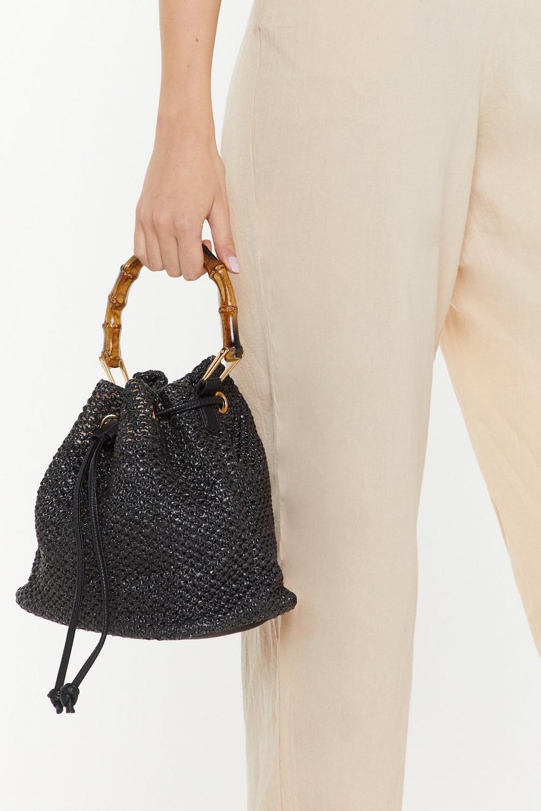 Bamboo Handle Woven Straw Duster Bag | Nasty Gal