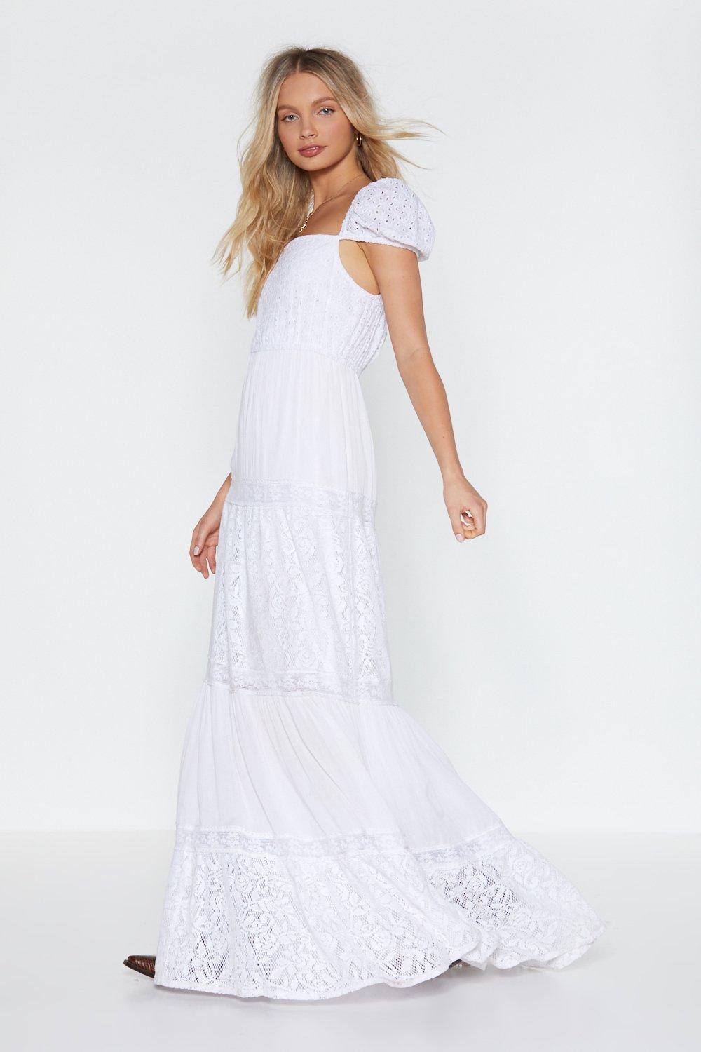 White Maxi Dress Loavies | skt.zst.tarnow.pl