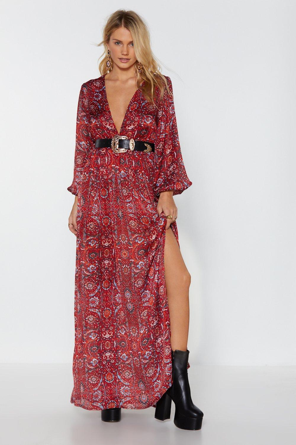 paisley maxi dress uk