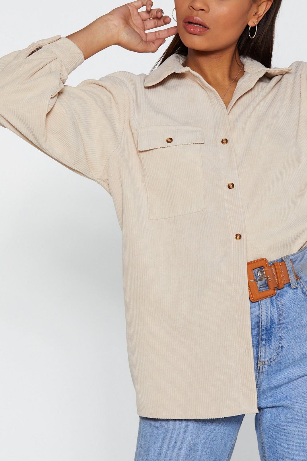 nasty gal corduroy shirt