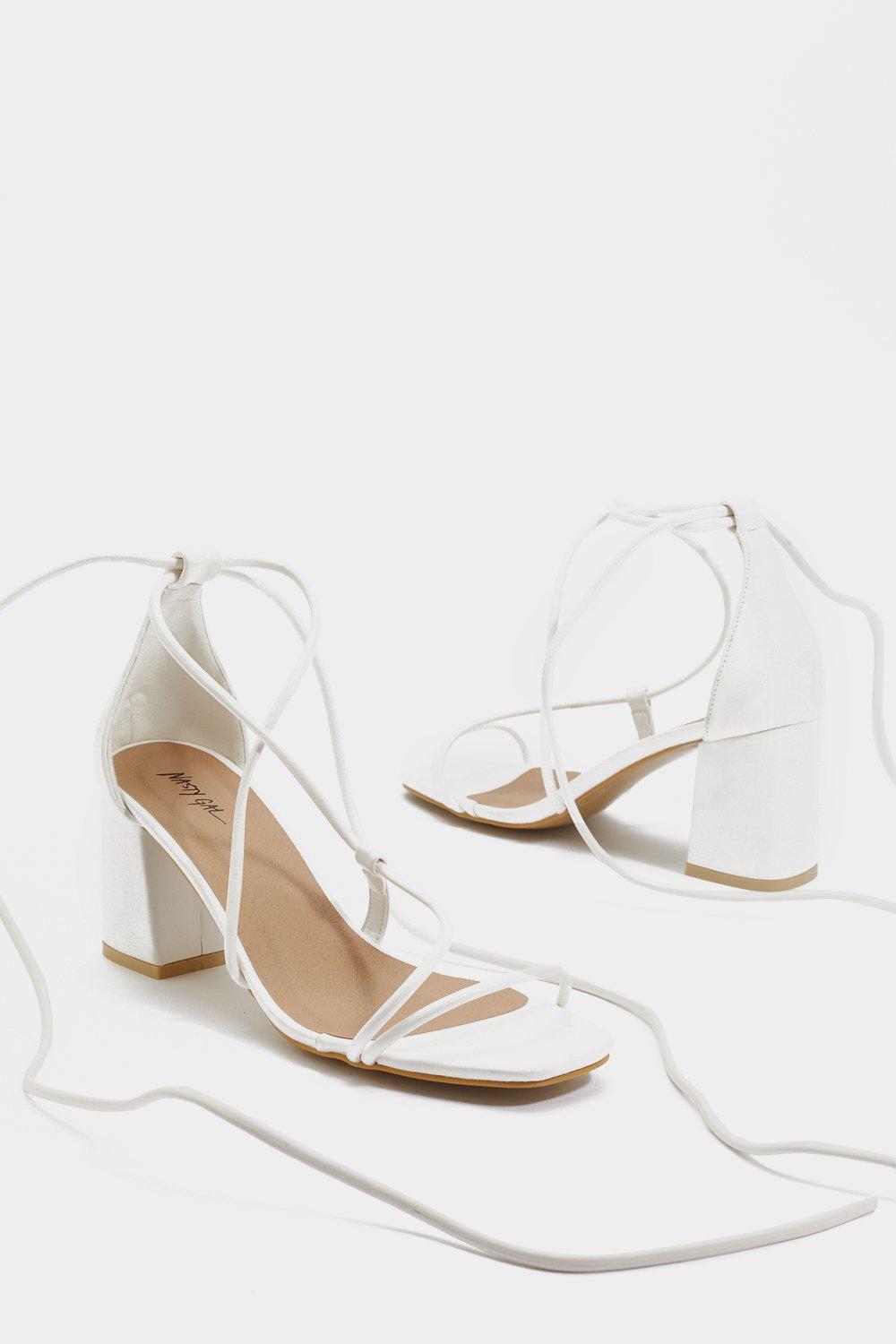 Nasty gal white store heels