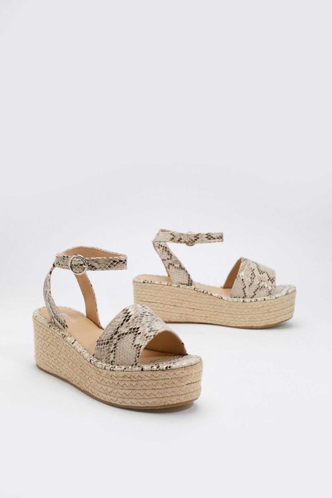 Raise the Snakes Woven Platform Sandals image number 1