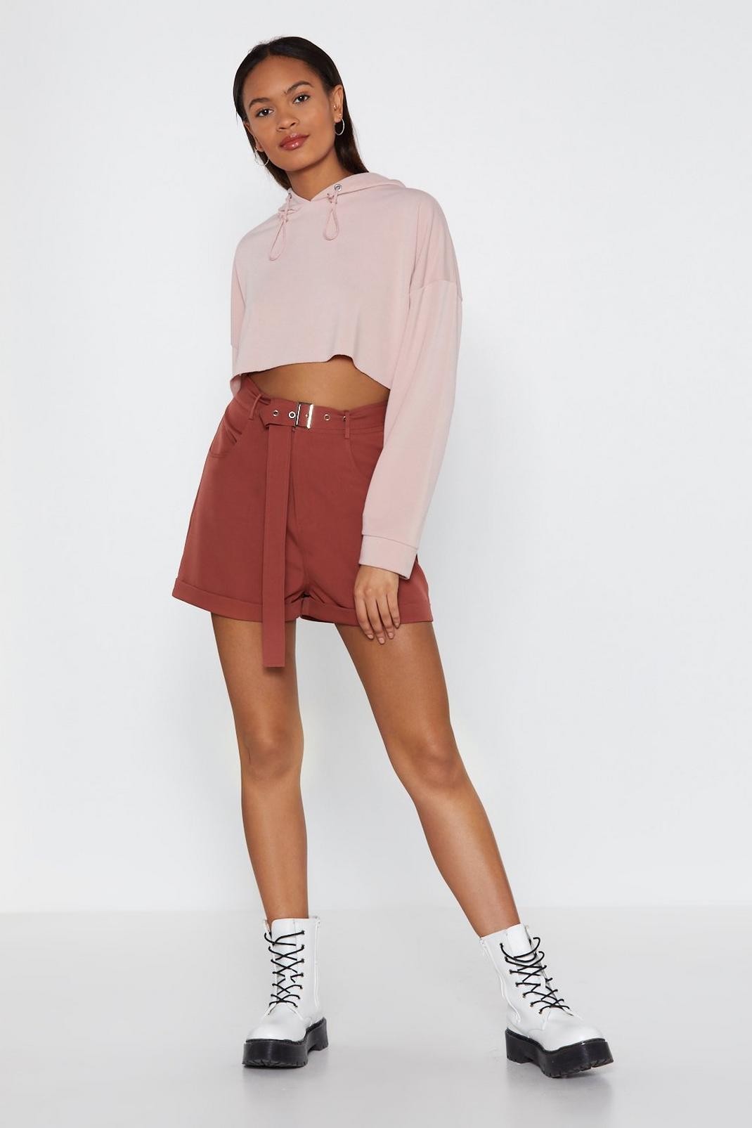 Short Run Tailored High-Waisted Shorts image number 1