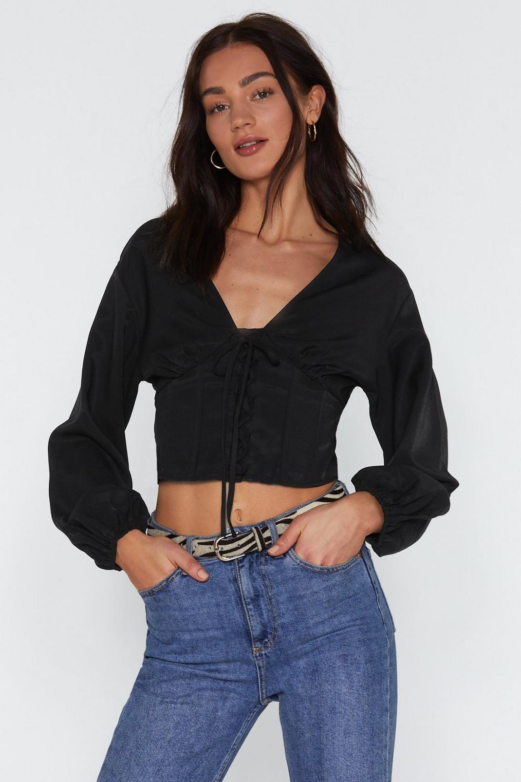 Corset the Stage Cropped Top | Nasty Gal