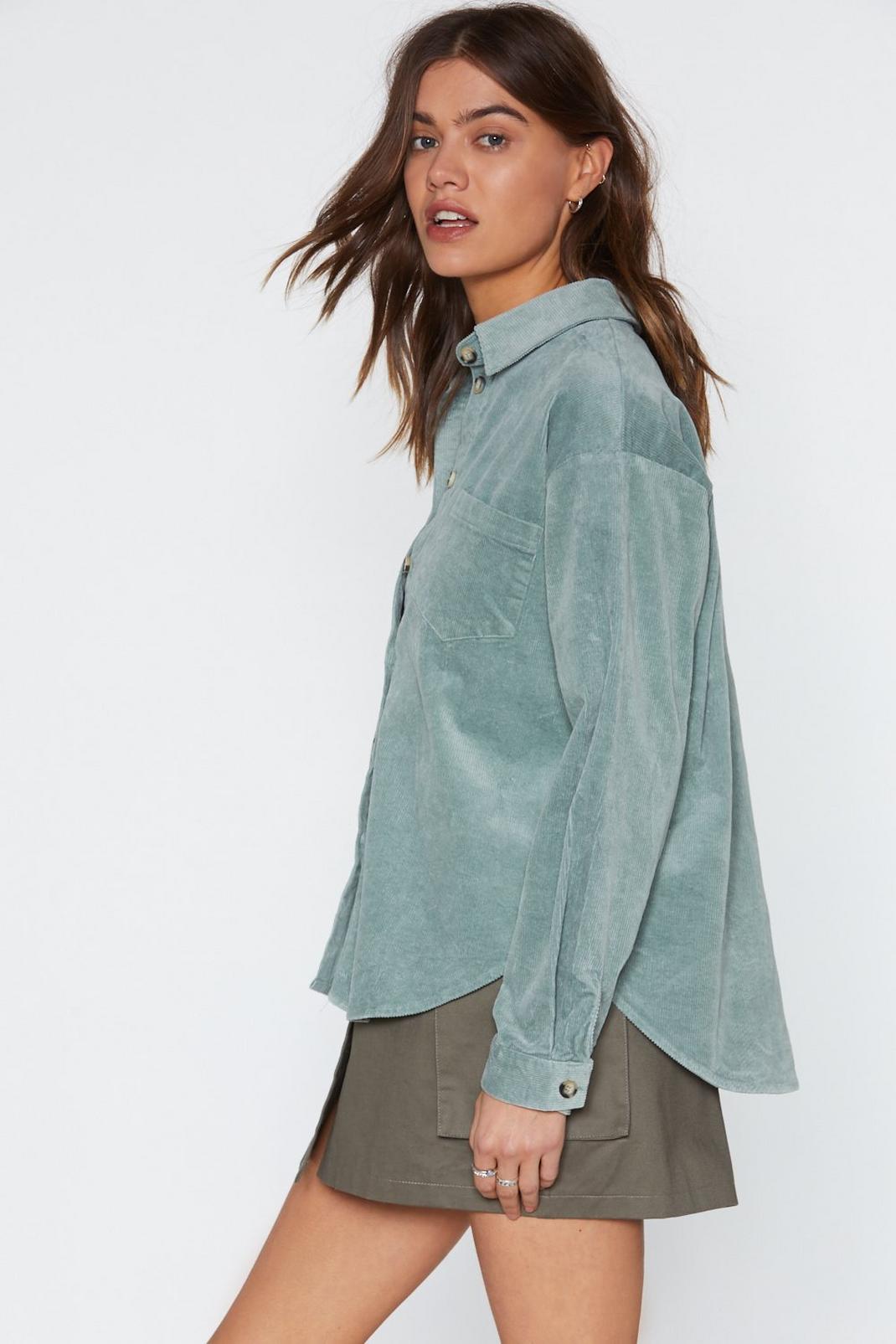 nasty gal corduroy shirt