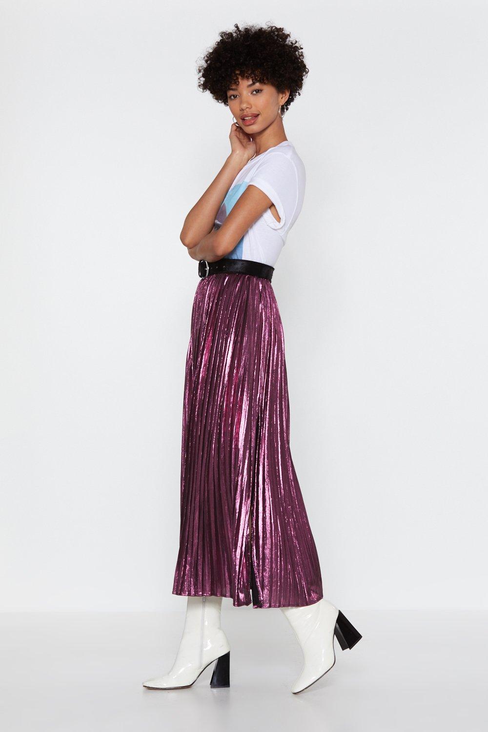 Metallic skirt 2025 nasty gal