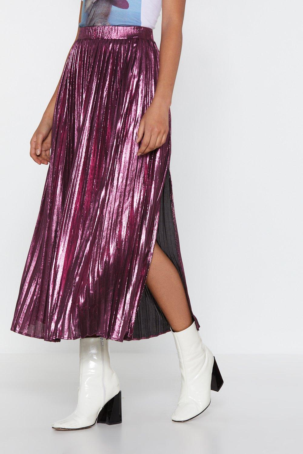 Metallic skirt hotsell nasty gal