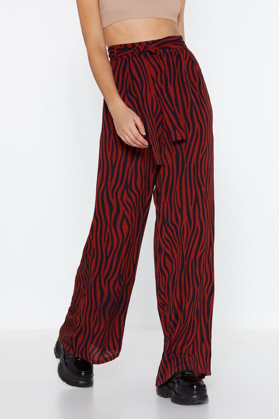 zara zebra pants