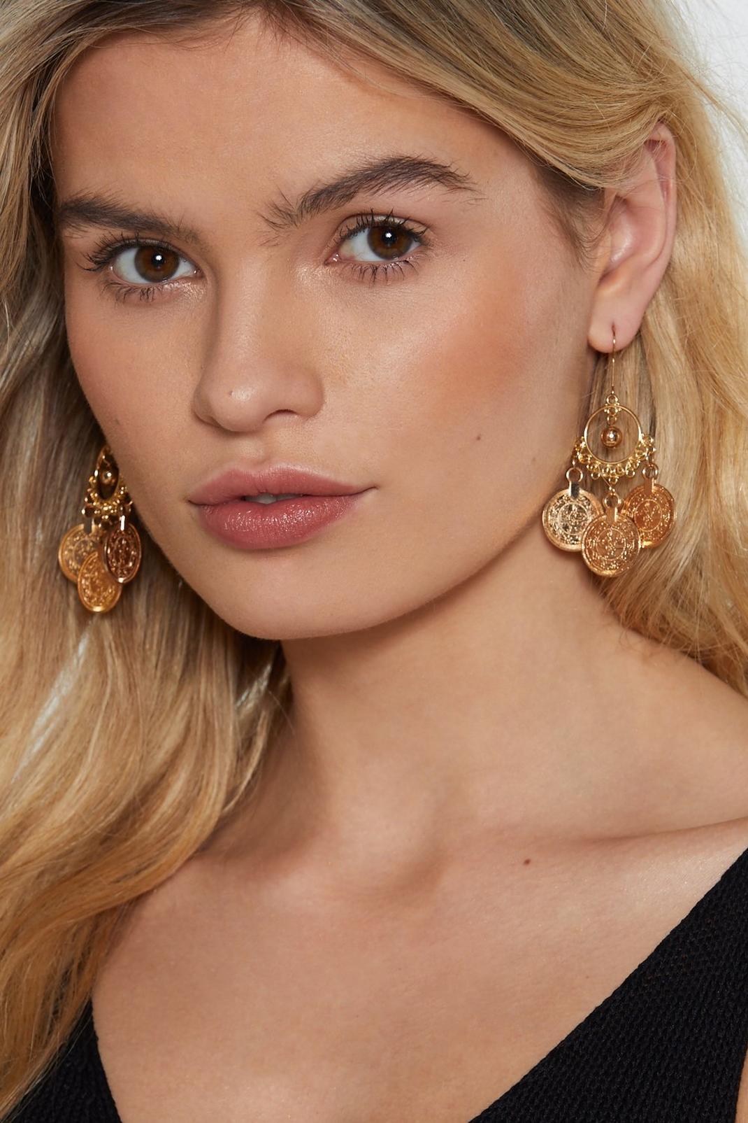All About the Coins Drop Earrings image number 1