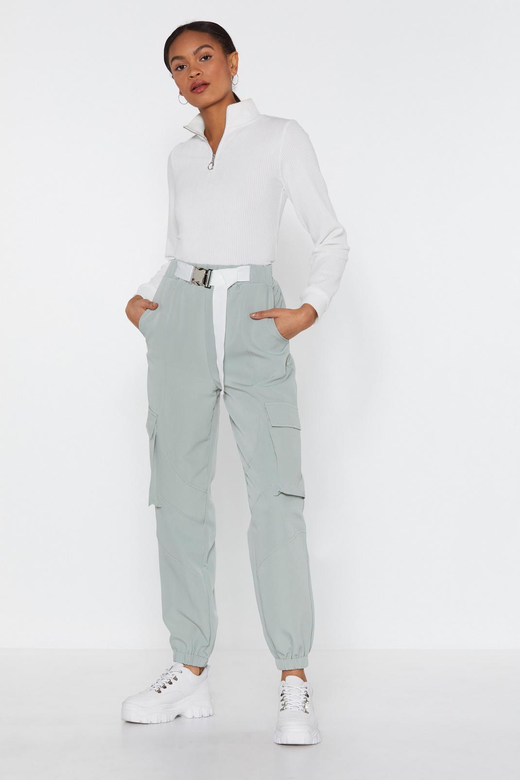 On the Cargo Buckle Cargo Trousers image number 1