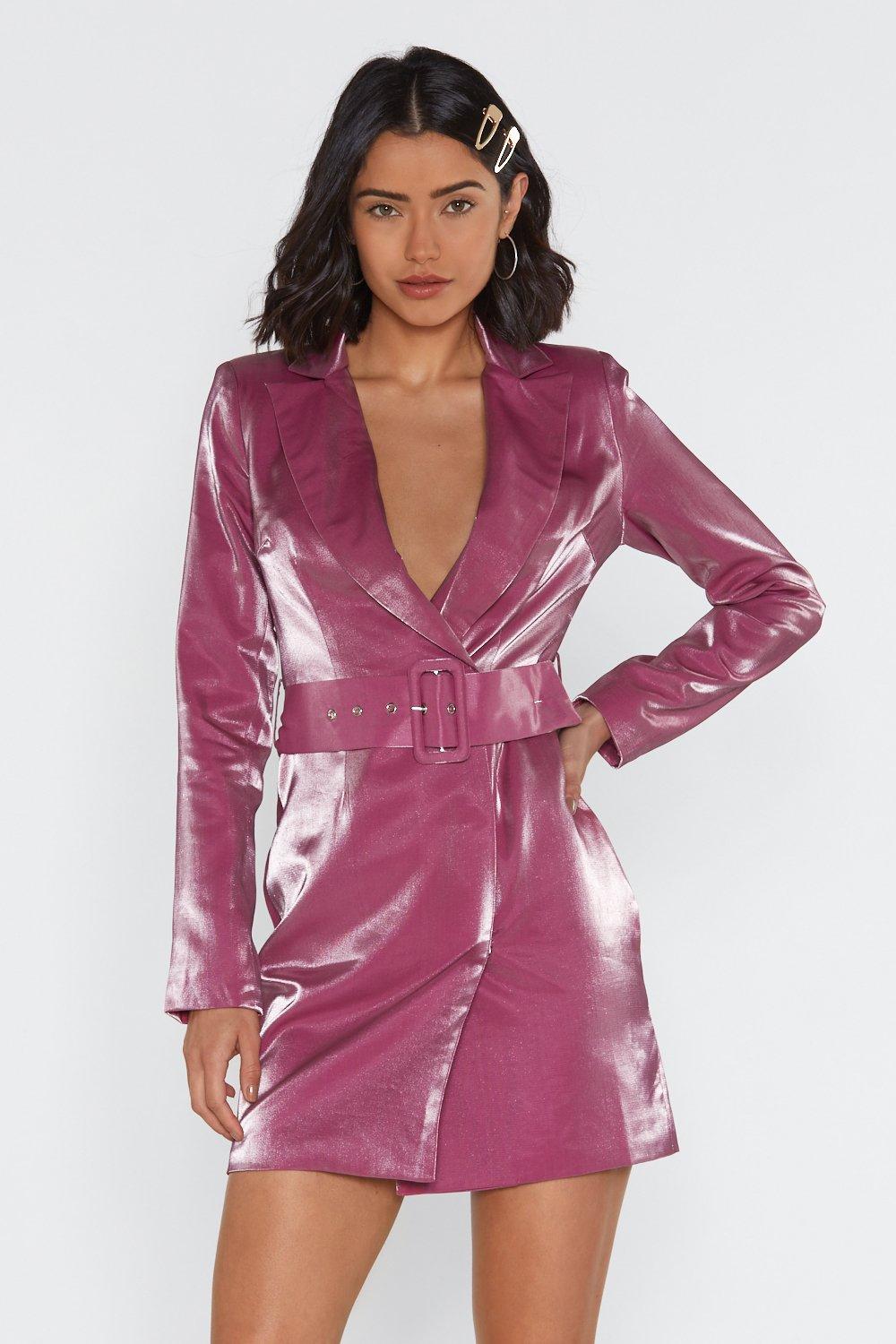 Nasty gal clearance pink blazer dress