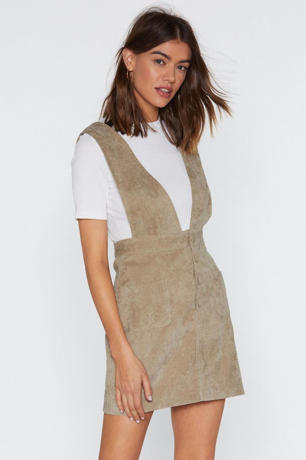 Over the Top Corduroy Pinafore Dress image number 1