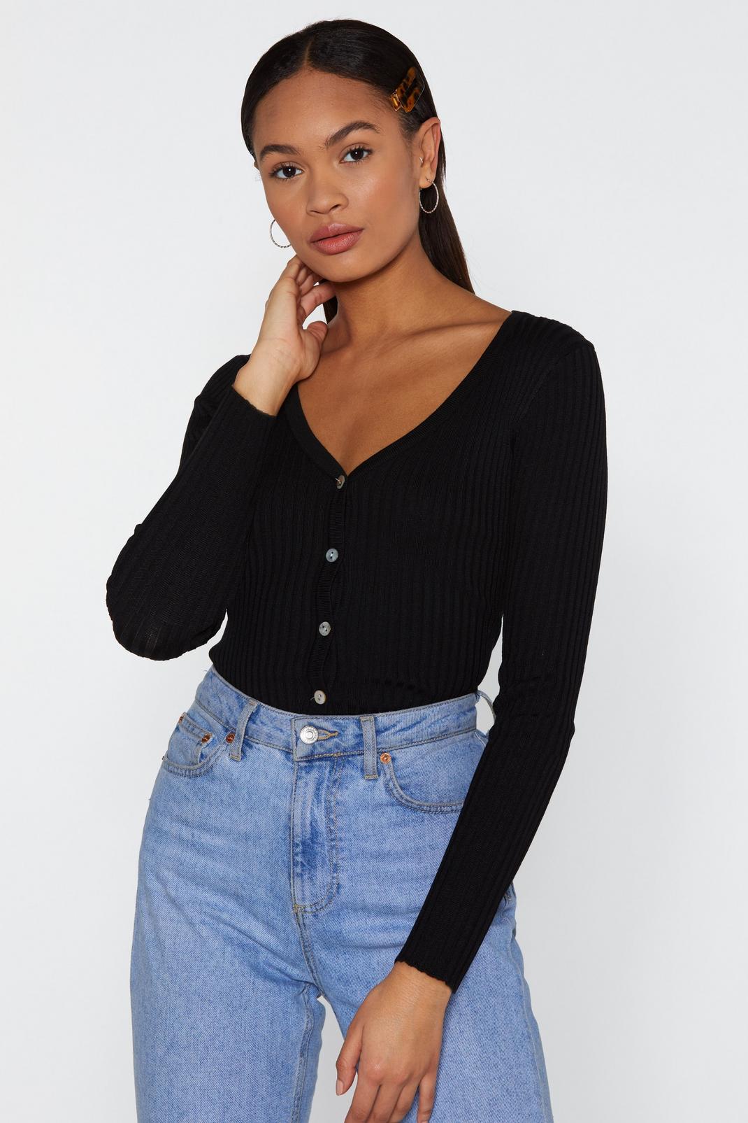 No Chills Cropped Button-Down Cardigan image number 1