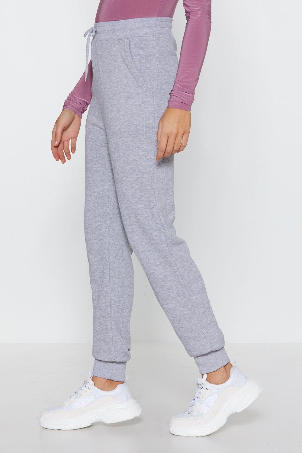 Nasty gal grey joggers hot sale