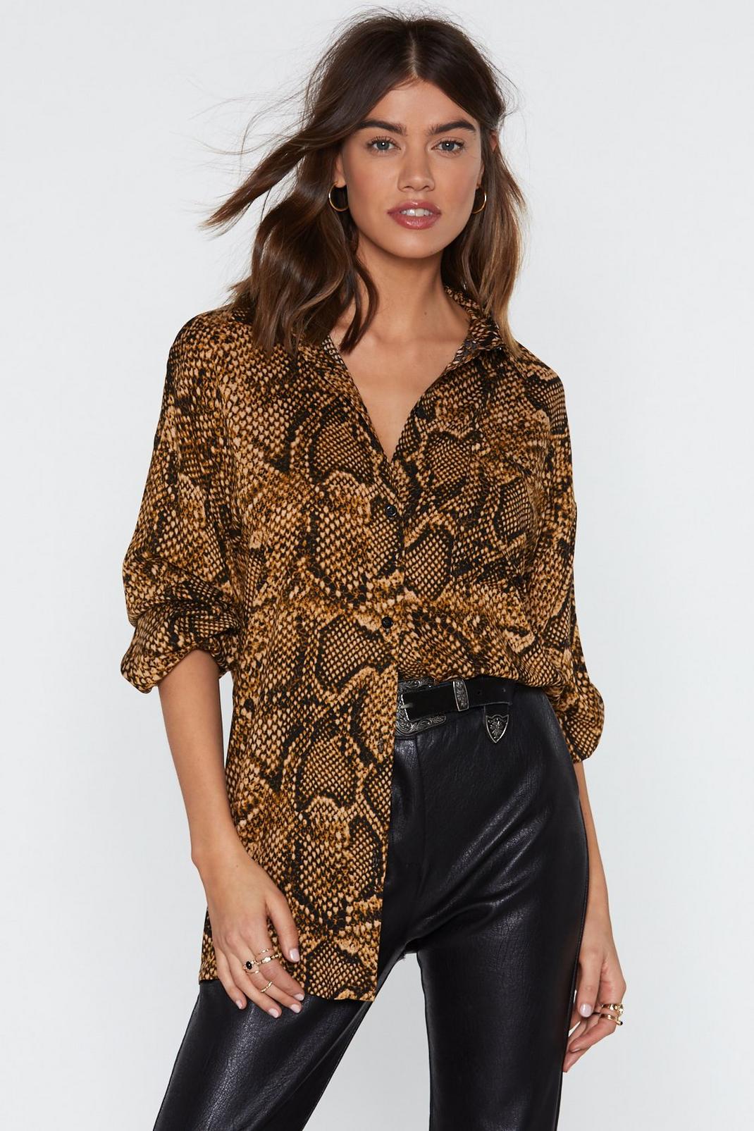 Life is What You Snake It Oversized Shirt | Nasty Gal