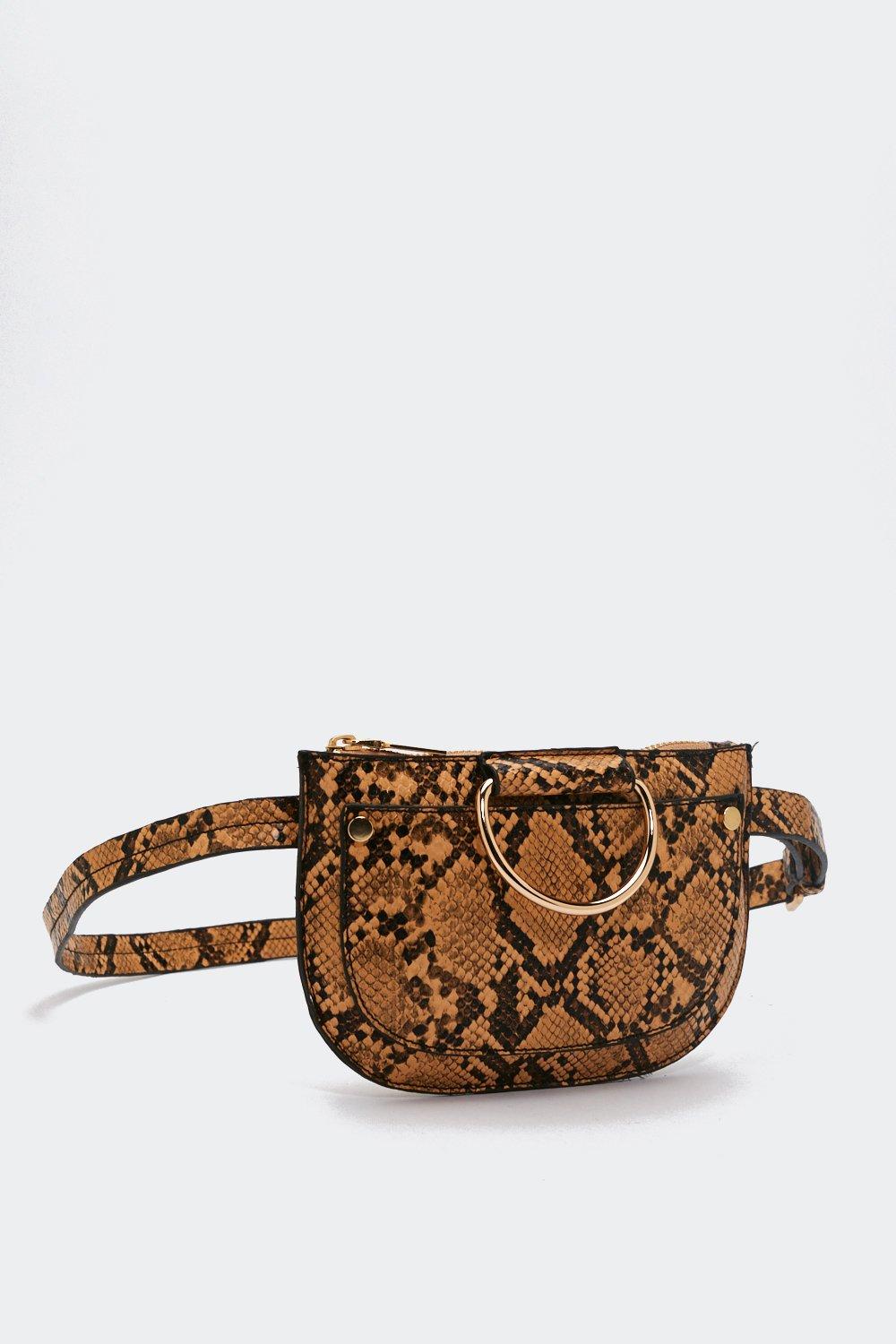 WANT Au Naturel Snake Belt Bag Nasty Gal