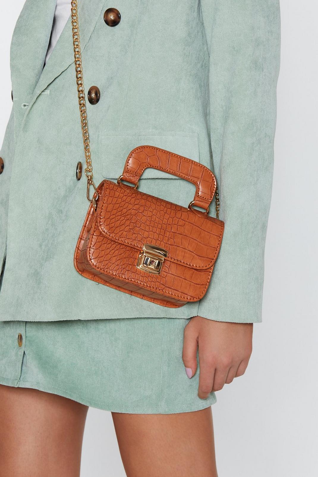 WANT You Can Handle It Croc Crossbody Bag image number 1