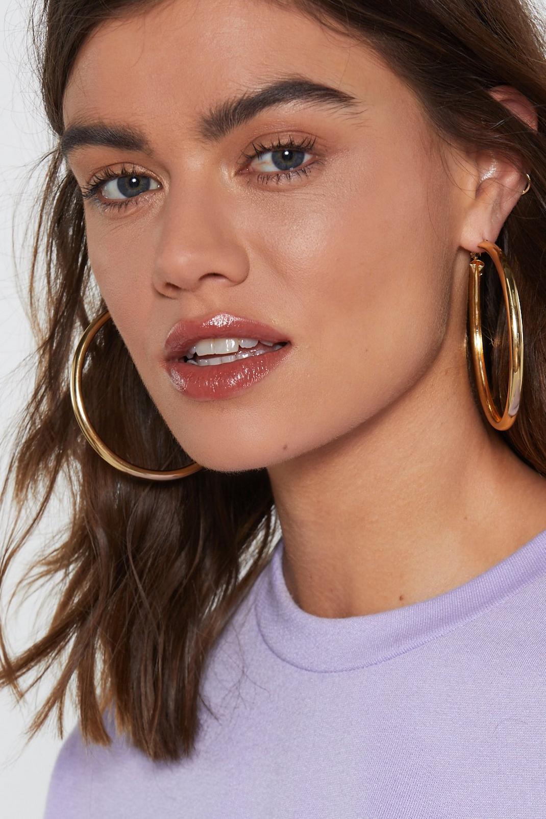 Chunky Gold Hoops image number 1