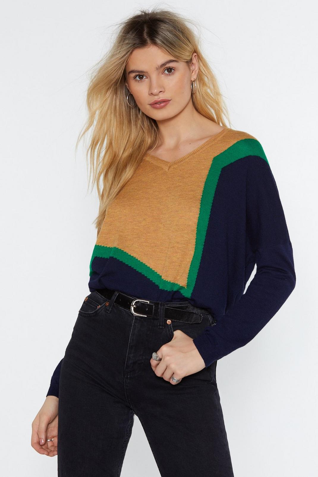 Round the Colorblock Jumper image number 1