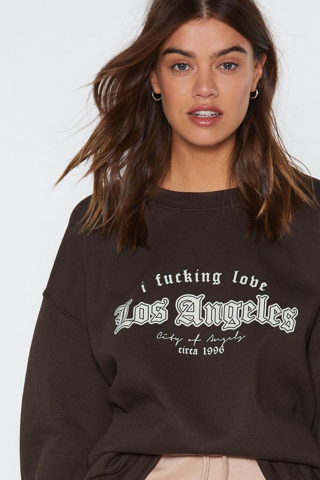 Fucking Love L.A Graphic Sweatshirt image number 1