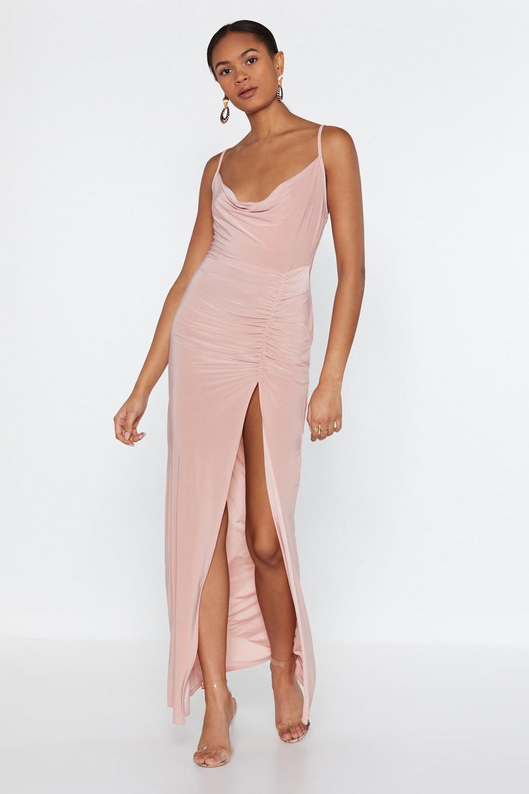 Cowl Dare You Maxi Dress image number 1