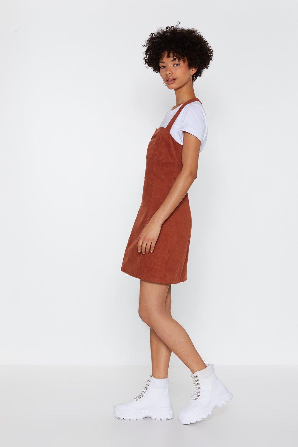 Nasty gal pinafore clearance dress