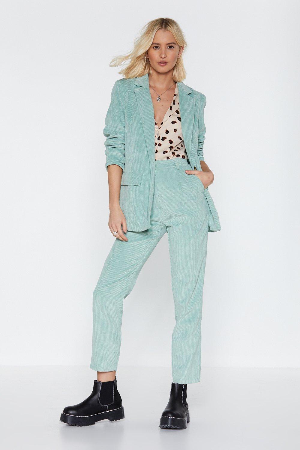 nasty gal green suit