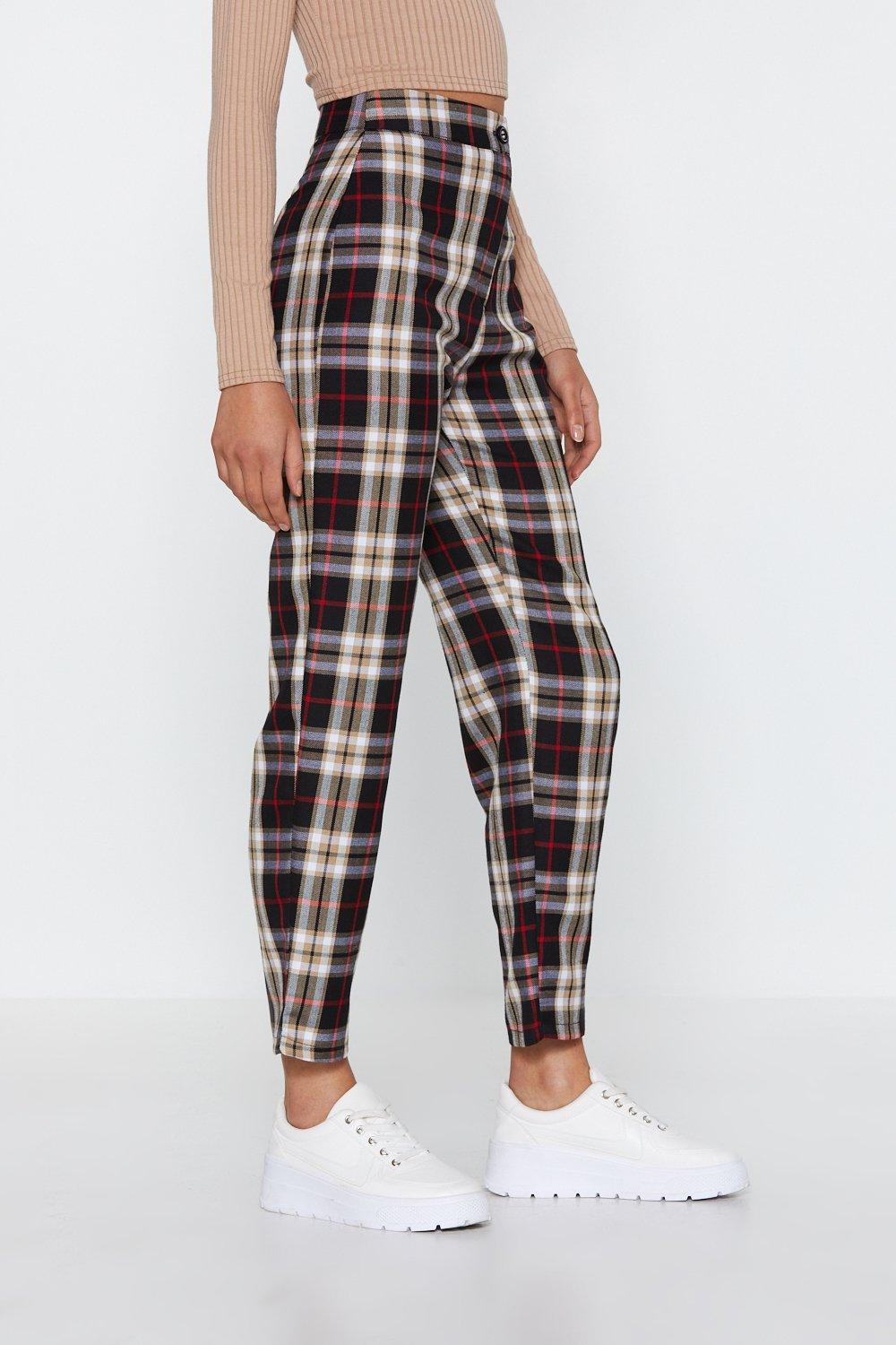 Nasty gal plaid on sale pants