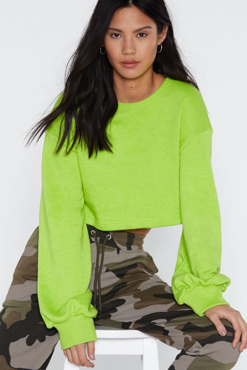 Middle Of Nowhere Cropped Sweatshirt Nasty Gal