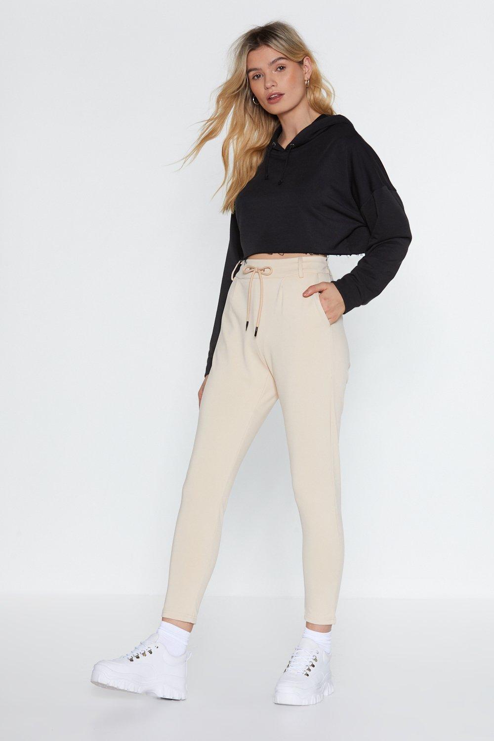 beige tracksuit womens