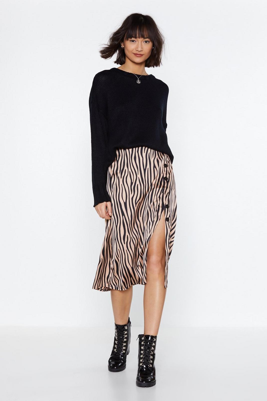 It's Not All Black and White Zebra Skirt image number 1