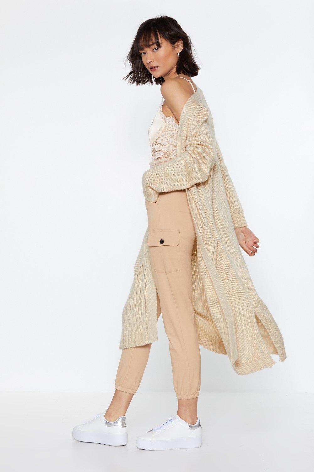 cream maxi cardigan