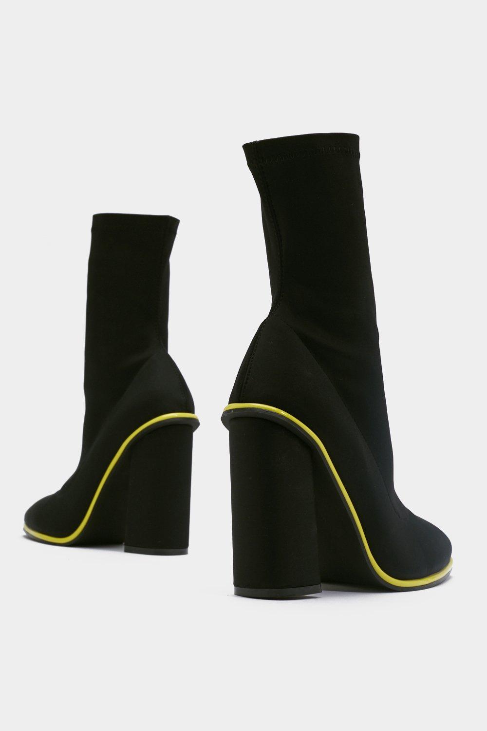 Neon hot sale sock booties