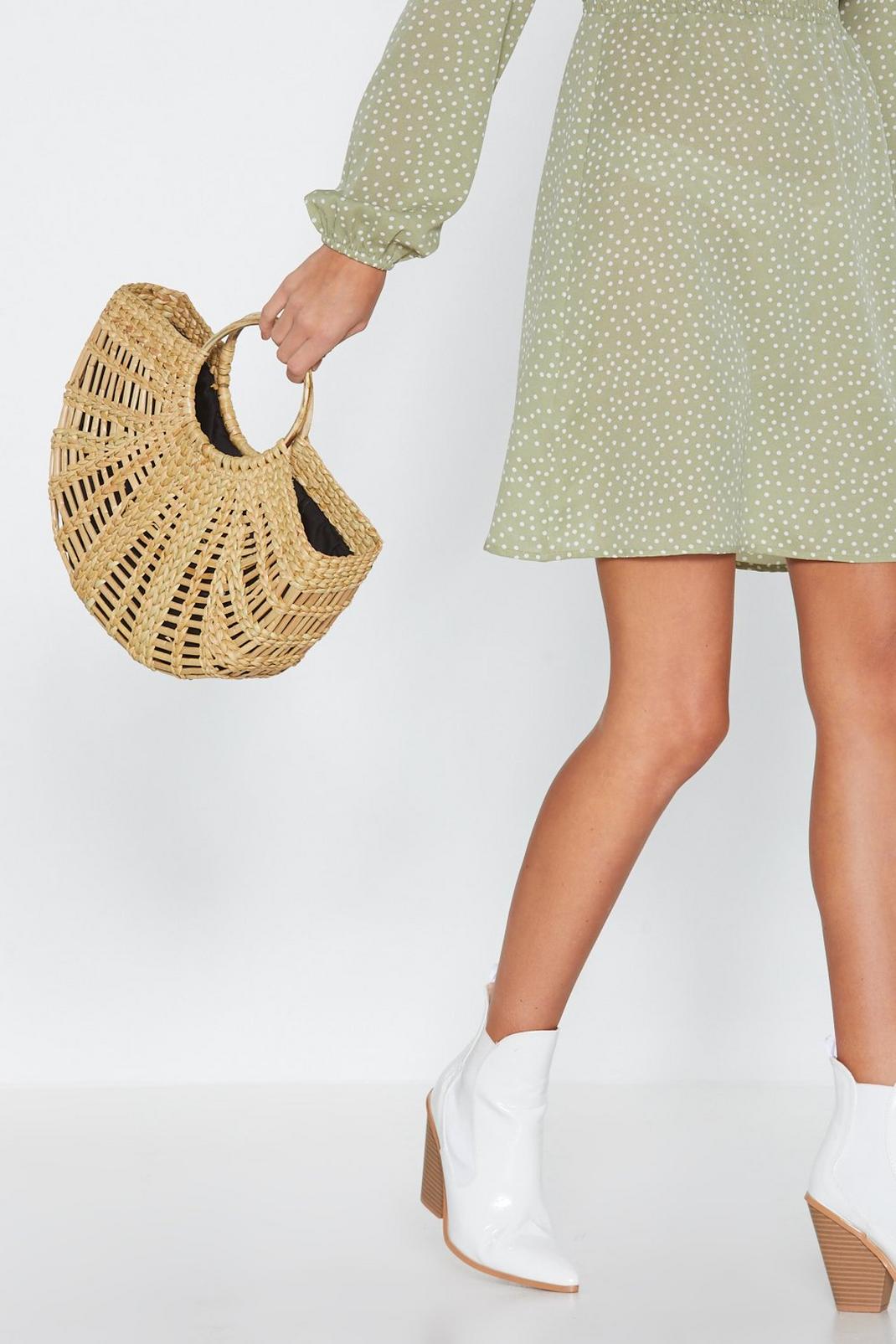 WANT Add to Basket Straw Shopper Bag image number 1