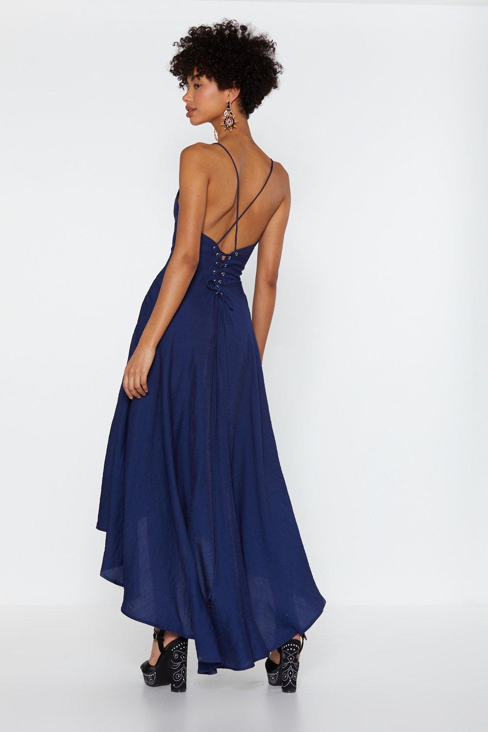 Dance all evening navy hotsell blue lace maxi dress