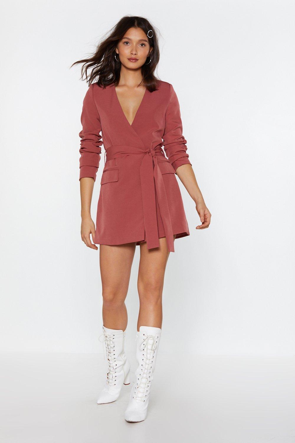 nasty gal blazer dress