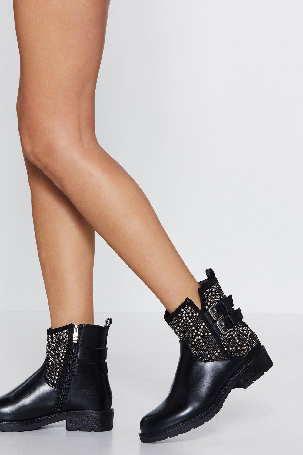 Bottes style motard Clouee par l Amour
