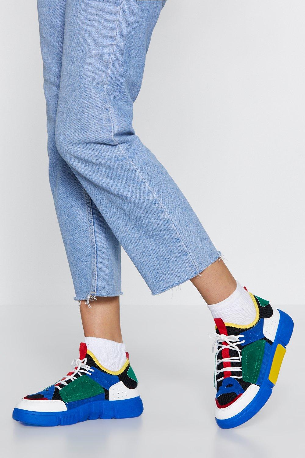 colour block sneakers