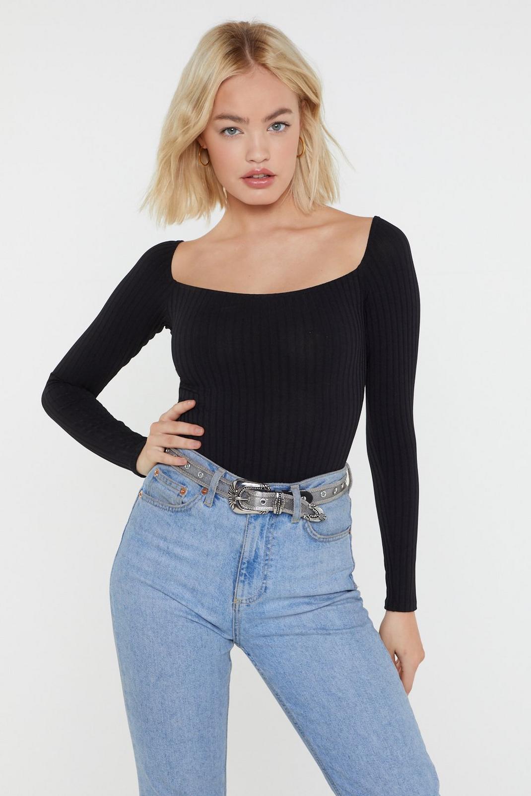 Home is Square the Heart is Ribbed Bodysuit | Nasty Gal