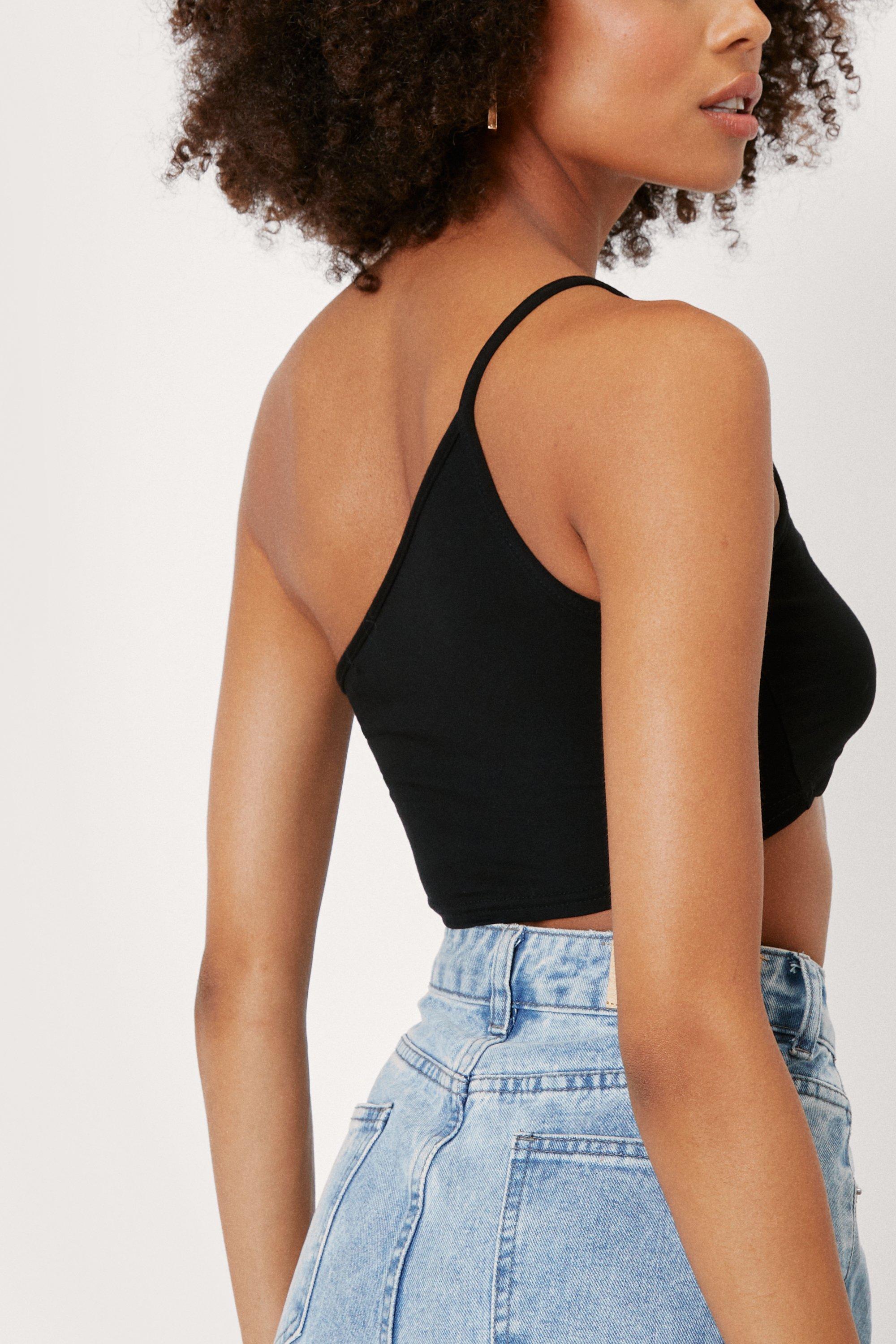 Nasty gal one shoulder top hot sale