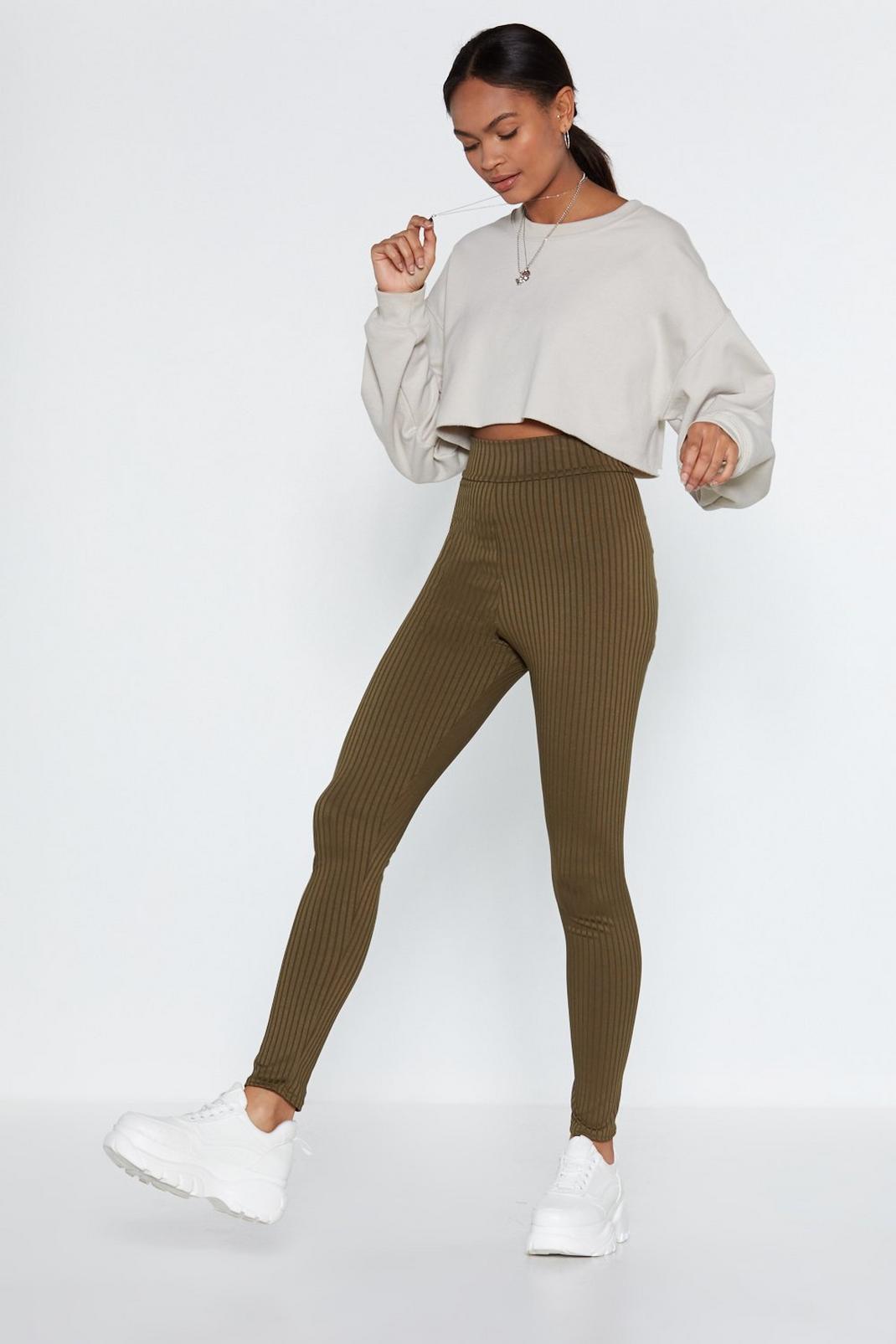 In It for the Long Run Ribbed Leggings image number 1