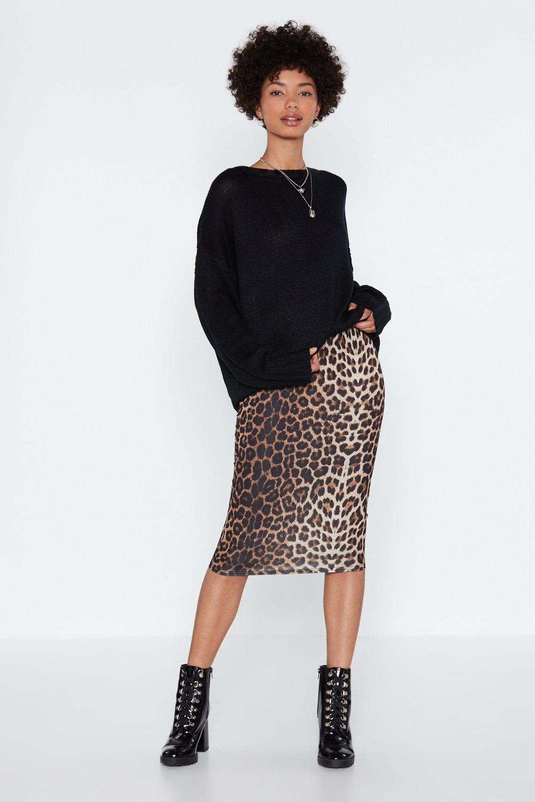 Give 'em Cat-itude Leopard Skirt image number 1