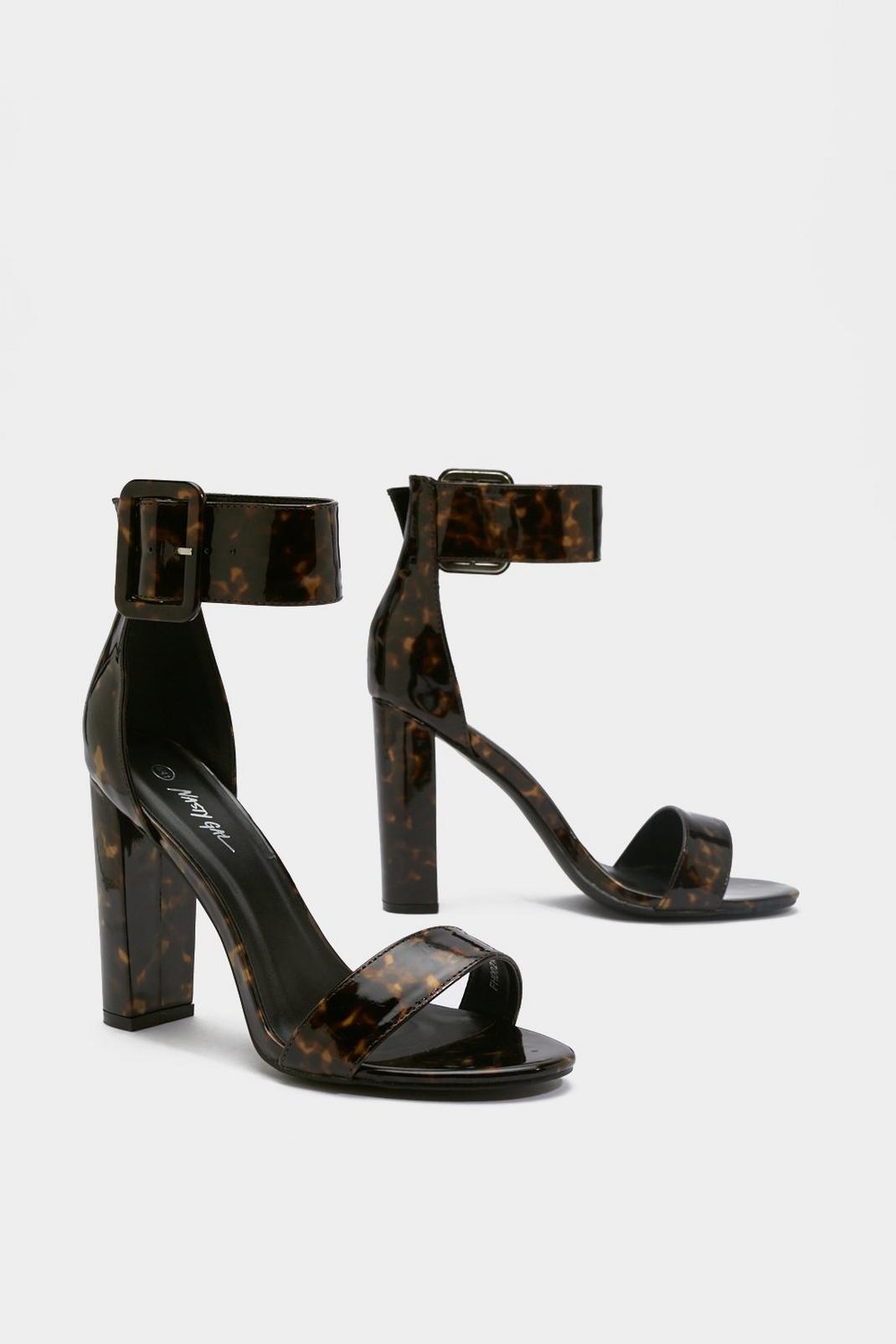One Shell of a Time Tortoiseshell Buckle Heels image number 1