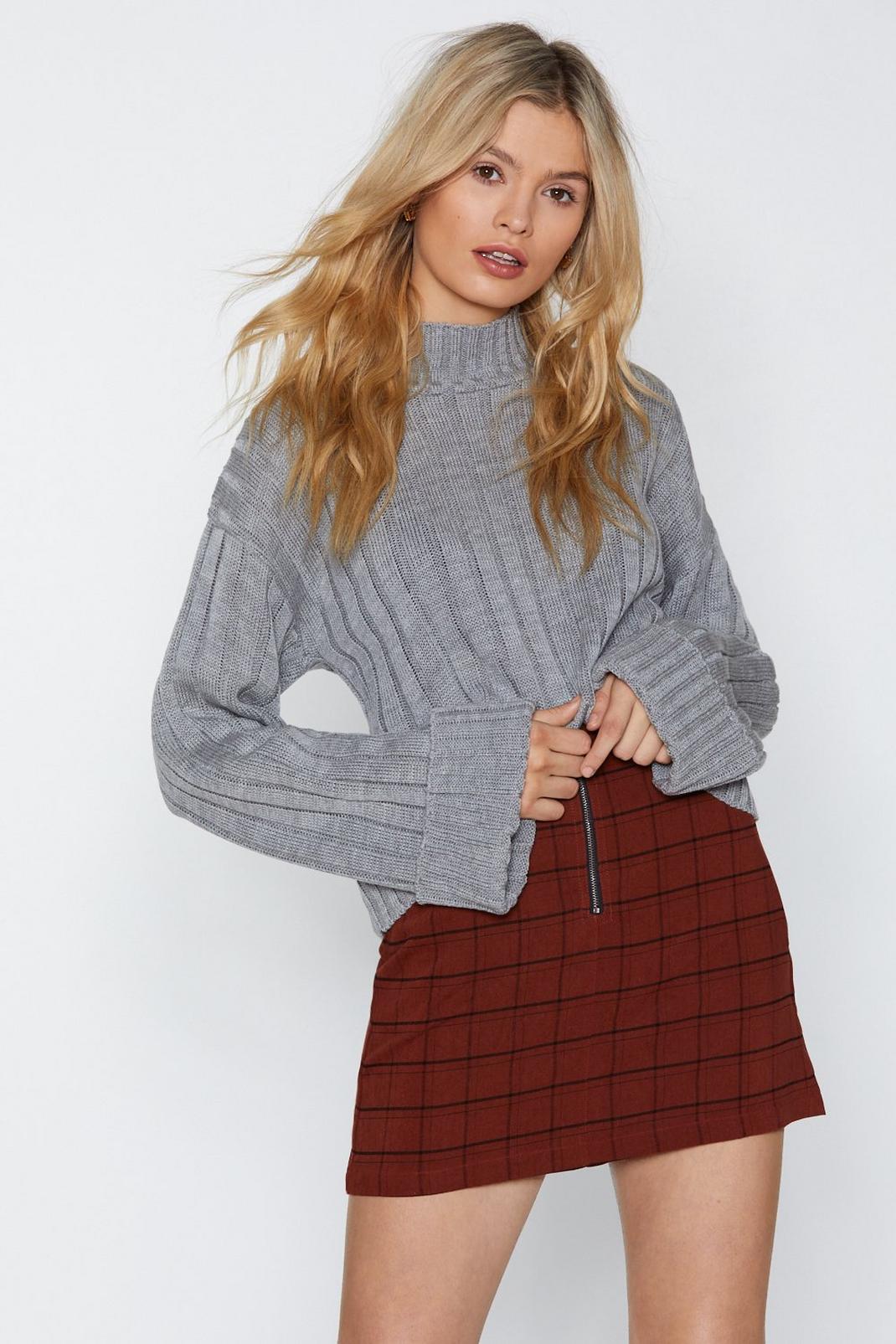 Let's Turn Up Knit Sweater image number 1