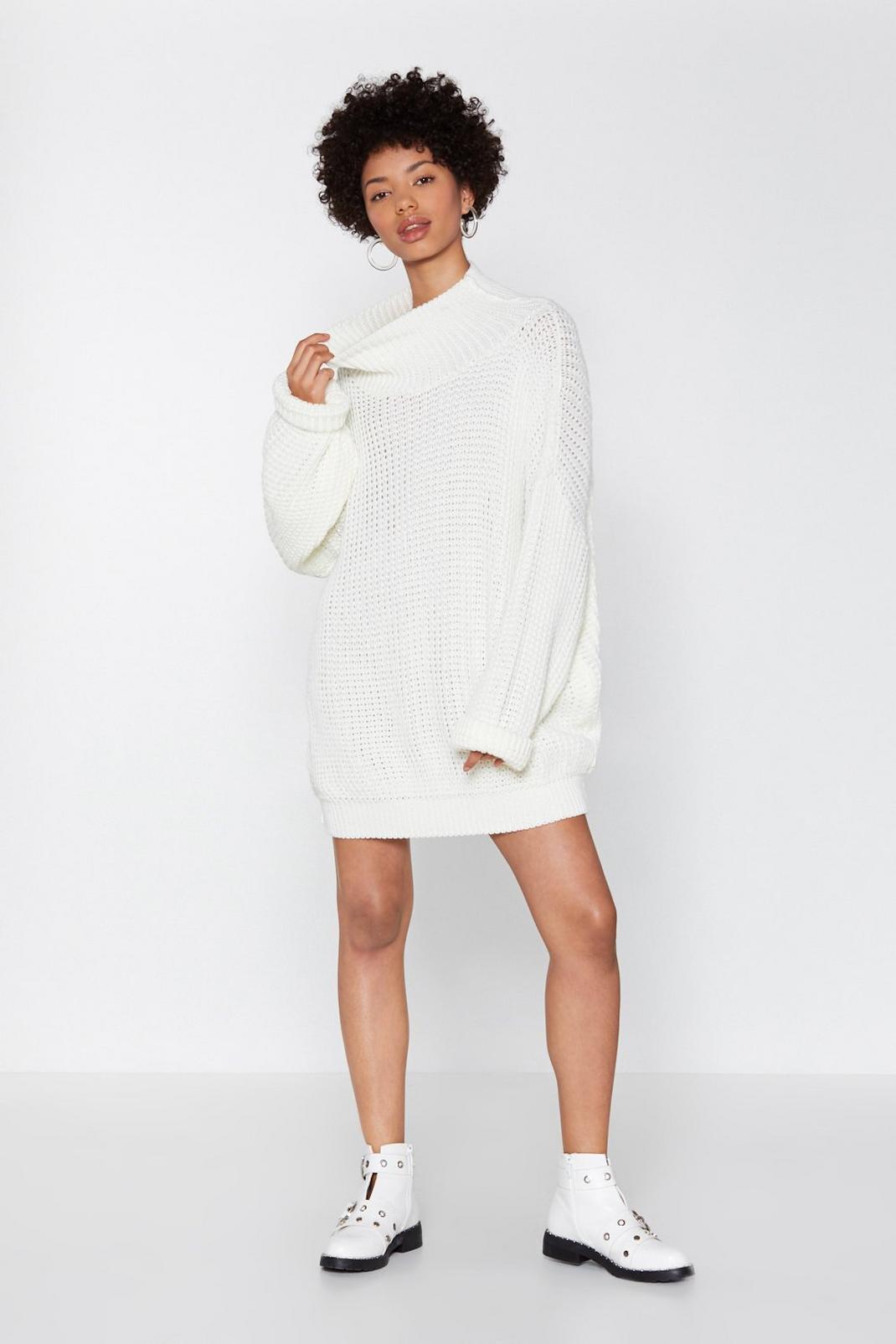 Everything's Jumper in Knit Oversized Dress image number 1