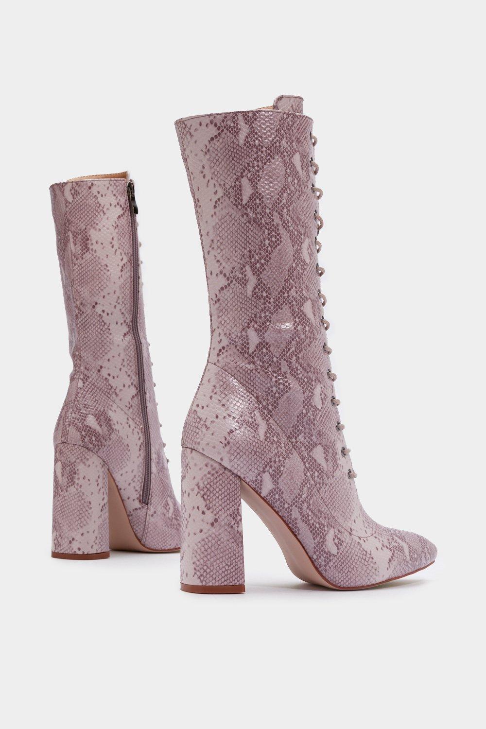 Snake on sale calf boots