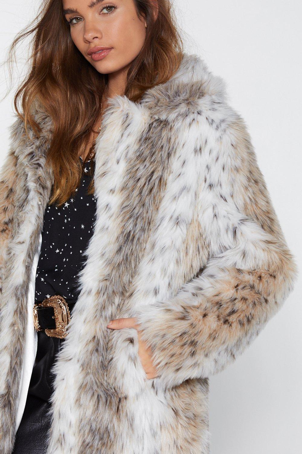 Nasty gal leopard outlet coat